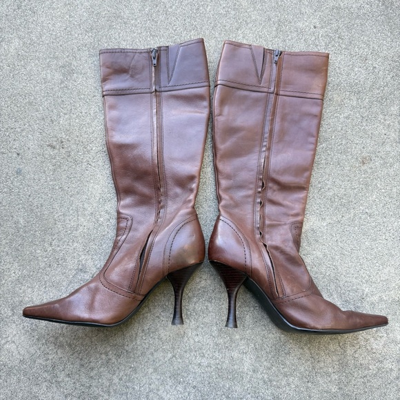 Hillard & Hanson brown leather boots size 7 preloved - Picture 2 of 13